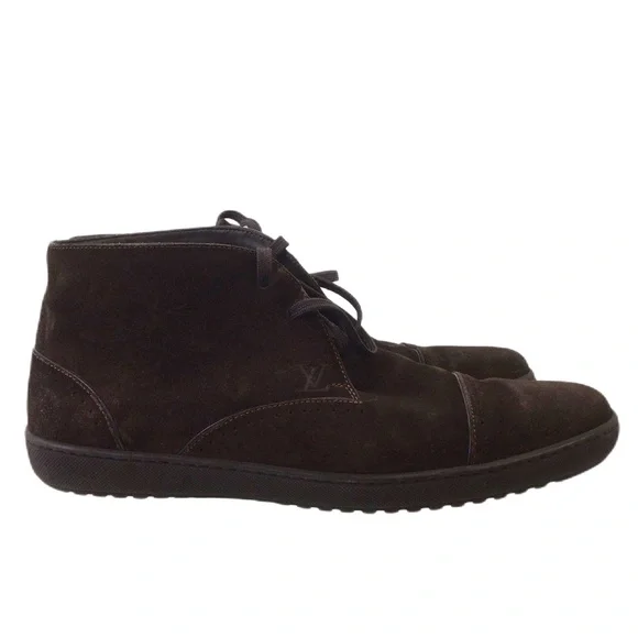 Louis Vuitton | Shoes | Louis Vuitton Dark Brown Suede  display picture 1